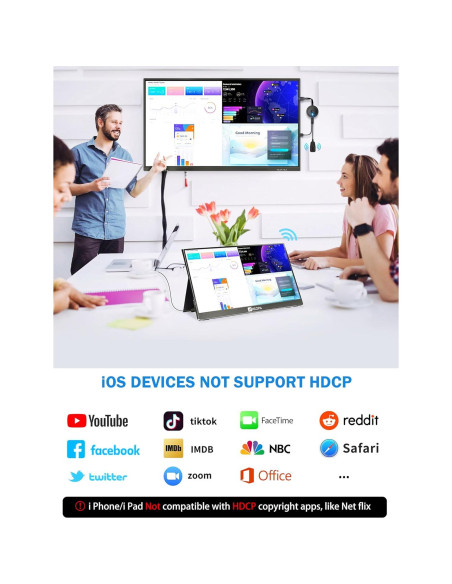 Adaptador de Pantalla Inalámbrico 4K DARLYOR HDMI G17 Adaptador de Pantalla Inalámbrico 4K DARLYOR HDMI G17