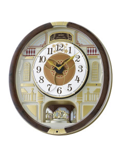 Reloj de Pared Musical Seiko QXM607BRHZ 45 Melodías