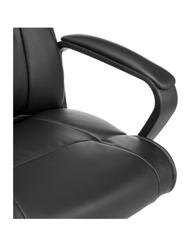 Silla de escritorio Amazon Basics negra, respaldo medio, ajustable