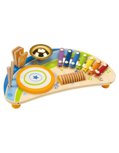 Hape Banda Poderosa Mini Instrumento Percusión Madera 5 en 1