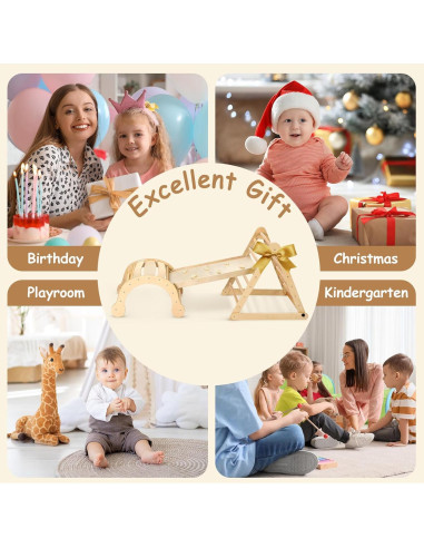 Conjunto de Escalada Pikler Dripex para Niños 1-3 Años