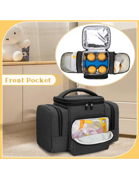 Bolsa de Extractor de Leche BAFASO Negra para Medela Pump in Style Bolsa de Extractor de Leche BAFASO Negra para Medela Pump in Style