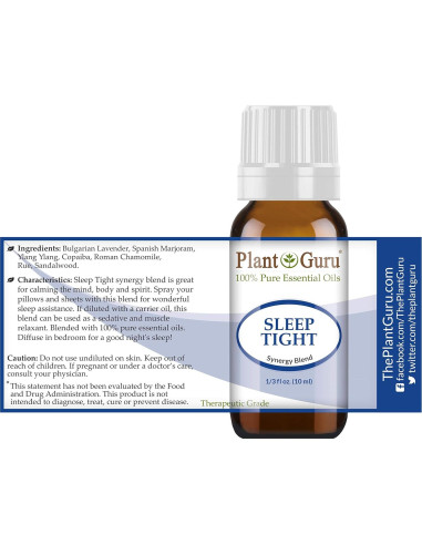 Aceite Esencial Sleep Tight Plant Guru 10 ml 100% Puro