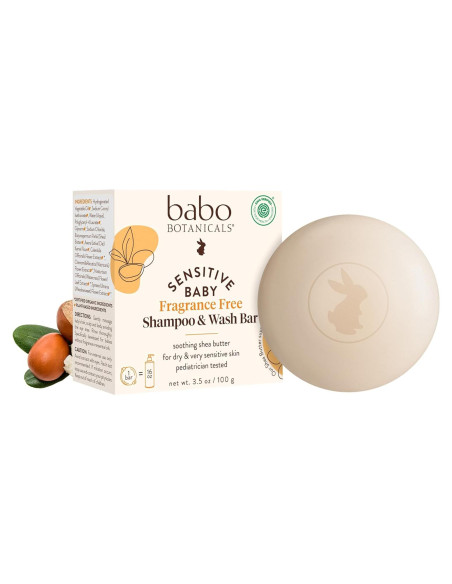 Champú y Jabón 2-en-1 Babo Botanicals Sin Fragancia 113g Champú y Jabón 2-en-1 Babo Botanicals Sin Fragancia 113g