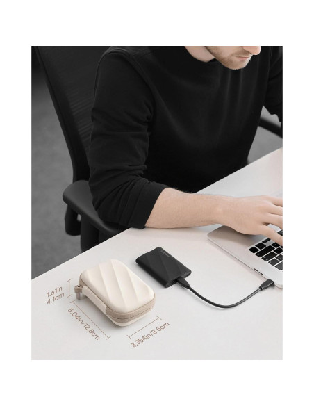 Funda Dura para SSD Samsung T9/T7 Shield/T7 - Blanca Funda Dura para SSD Samsung T9/T7 Shield/T7 - Blanca