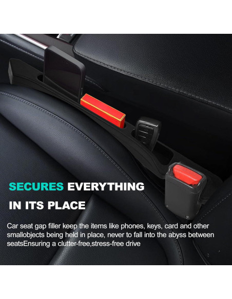 Organizador de Relleno de Espacio en el Asiento del Coche 2PCS PARAROSE Organizador de Relleno de Espacio en el Asiento del Coche 2PCS PARAROSE