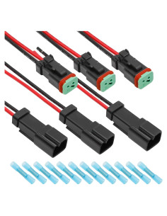 Kit de Conectores DT de 2 Pines Vkinman 14AWG Impermeables
