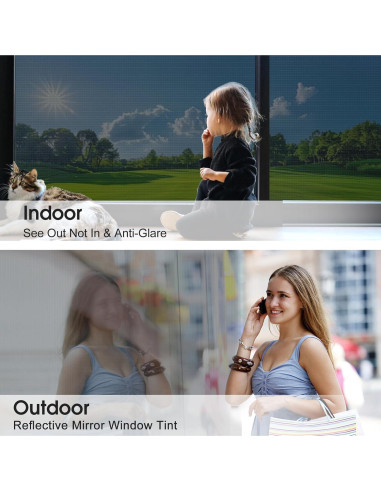 Película de Ventana Unidireccional Beautysaid 44.5x200 cm Anti UV