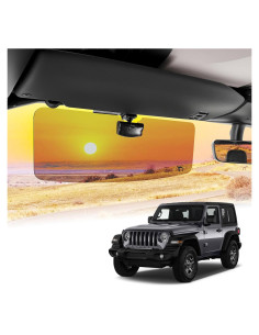 Extensor de Visera Solar JOYTUTUS para Jeep Wrangler 2018-2025