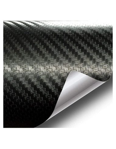Vinilo Envoltura Fibra de Carbono Negra VViViD 6.1m x 1.5m