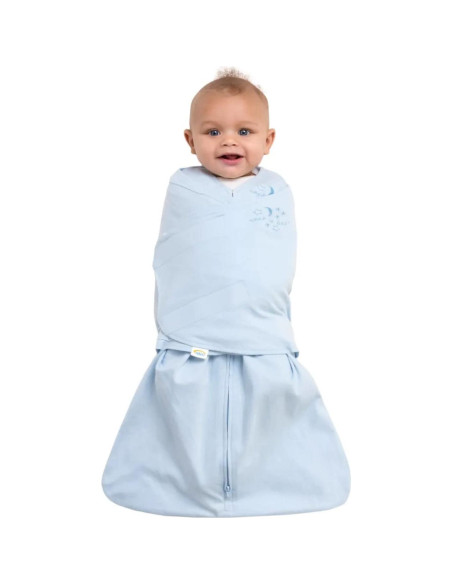 Saco de Sueño HALO 100% Algodón Recién Nacido Azul Bebé Saco de Sueño HALO 100% Algodón Recién Nacido Azul Bebé