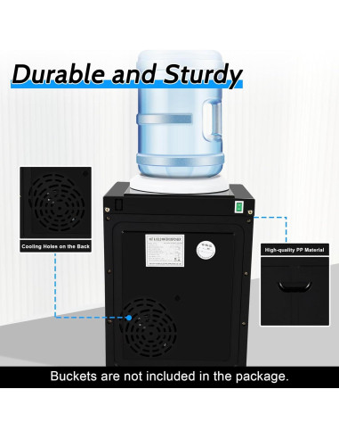 Dispensador de Agua Eléctrico QWNBG 5 Galones Caliente y Frío