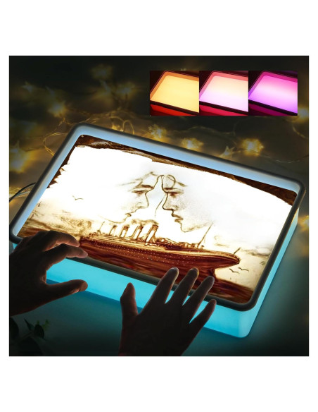 Caja de Luz PreTrans para Pintura de Arena - Azul, 3 Temperaturas Caja de Luz PreTrans para Pintura de Arena - Azul, 3 Temperaturas