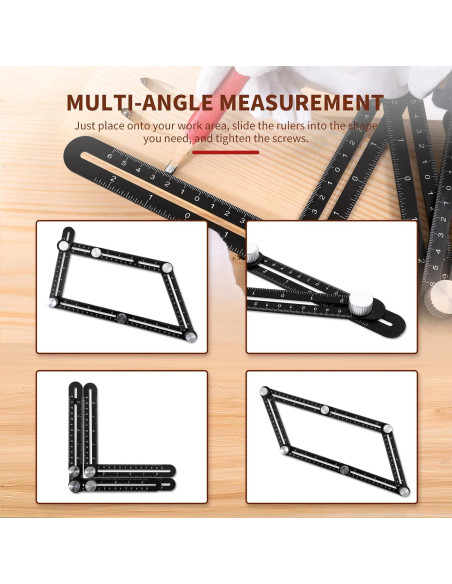 Regla Multi-Angulo 6-en-1 Dasqua - Herramienta de Aluminio 30.48 cm Regla Multi-Angulo 6-en-1 Dasqua - Herramienta de Aluminio 30.48 cm