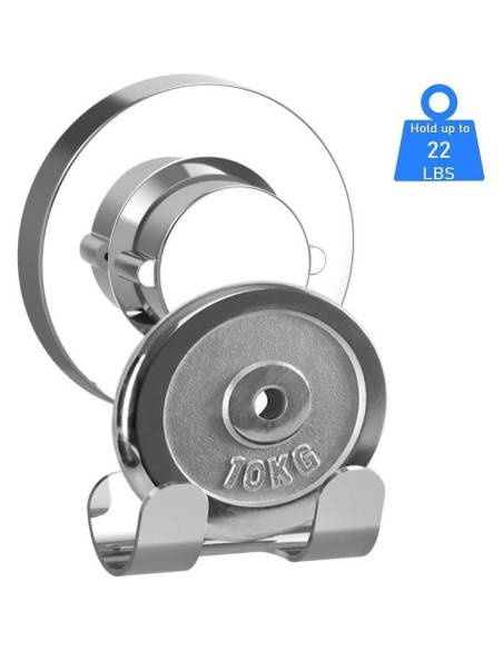 Ganchos de Ventosa Bathika para Baño y Cocina - Acero Inoxidable Ganchos de Ventosa Bathika para Baño y Cocina - Acero Inoxidable