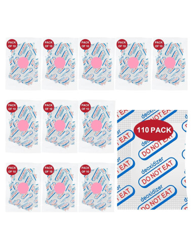 Absorbentes de Oxígeno Grado Alimenticio LinsKind 110 Paquetes 100CC