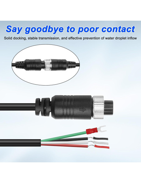Cable de Conector de Video M12 4 Pines XMSJSIY 1M para Vehículo Cable de Conector de Video M12 4 Pines XMSJSIY 1M para Vehículo