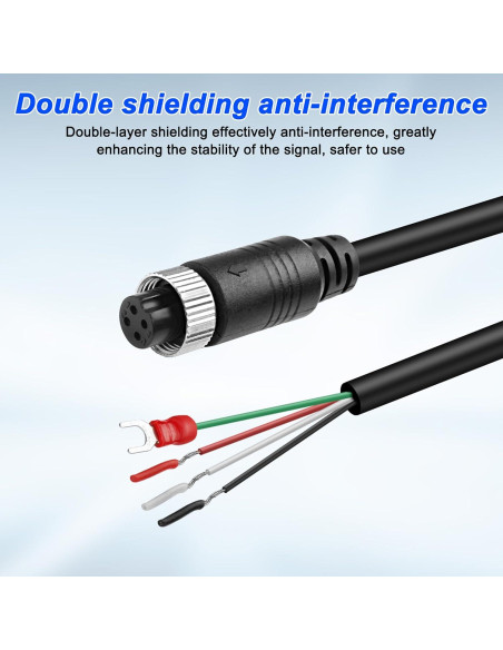 Cable de Conector de Video M12 4 Pines XMSJSIY 1M para Vehículo Cable de Conector de Video M12 4 Pines XMSJSIY 1M para Vehículo