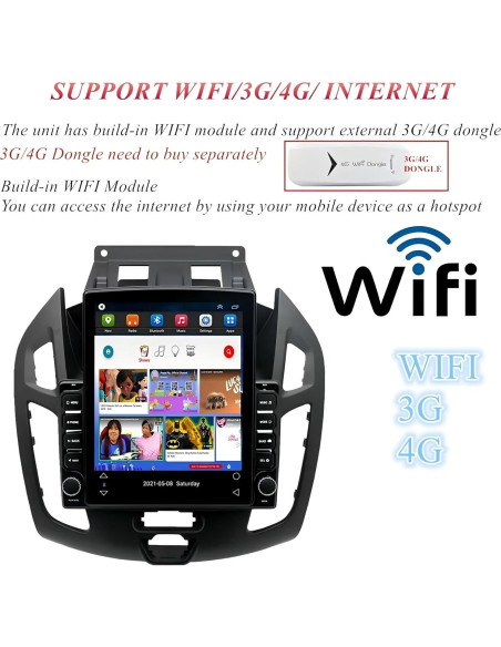 Radio de Coche Android 9.7" Ikasus para Ford Transit 2014-2018 Radio de Coche Android 9.7" Ikasus para Ford Transit 2014-2018