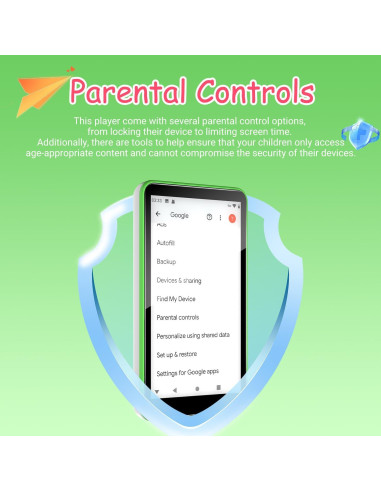 Reproductor MP3 DGTenk para Niños 144GB Android 9 Bluetooth
