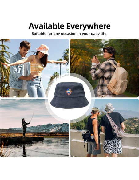 Sombrero de Cubo Unisex KCNSEZA Algodón Lavado Sierra Leona Sombrero de Cubo Unisex KCNSEZA Algodón Lavado Sierra Leona