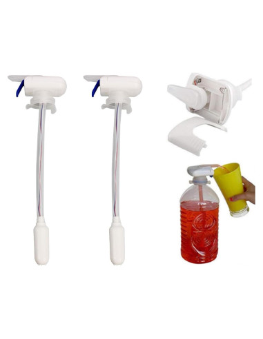 Juego de 2 dispensadores automáticos de bebida eléctricos - Bomba para galón, jugo, cerveza, leche