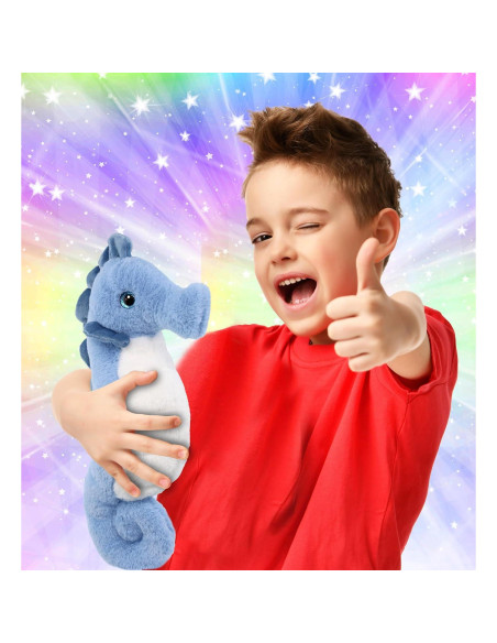 DolliBu Caballito de Mar Azul Peluche Suave 30 cm DolliBu Caballito de Mar Azul Peluche Suave 30 cm