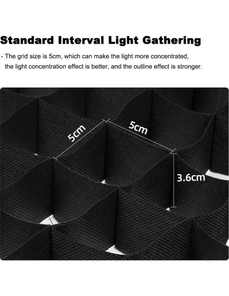 Rejilla de Panal INVINEEX 80cm para Softbox Octagonal - Control de Luz Rejilla de Panal INVINEEX 80cm para Softbox Octagonal - Control de Luz