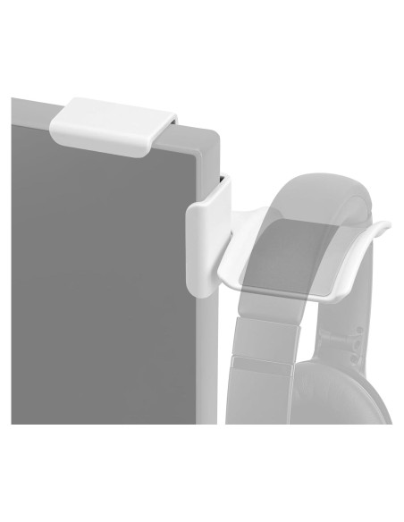 Soporte para Auriculares GEEKRIA Montado en Pantalla Blanco Soporte para Auriculares GEEKRIA Montado en Pantalla Blanco