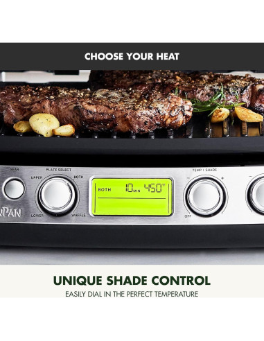 Parrilla Multifuncional GreenPan Elite 7-en-1 Cerámica Antiadherente