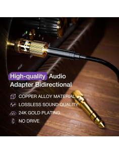 Adaptador de Jack Estéreo VCE 6.35mm a 3.5mm - Paquete de 2 2