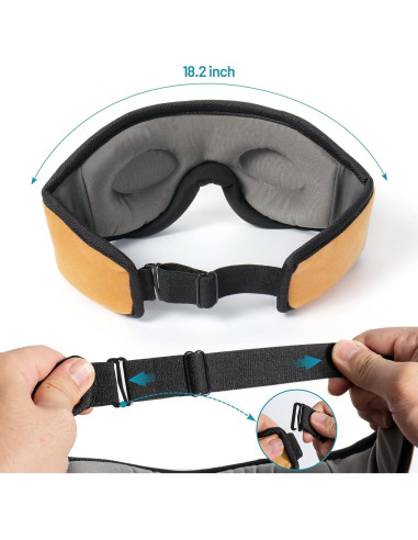 Auriculares Bluetooth Boodlab con máscara 3D para dormir