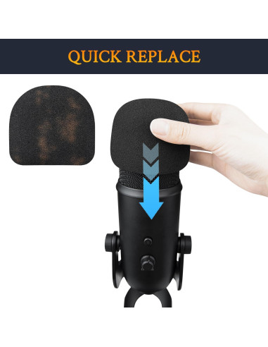 Filtros Pop para Micrófonos SOULWIT - Compatible con Blue Yeti