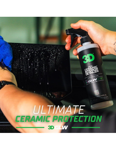 Detallador Interior Cerámico 3D GLW 473 ml - Limpieza y Protección