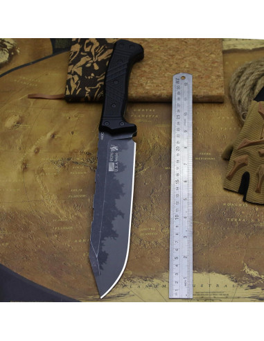 Cuchillo de Exterior WPKOPYA 37.6cm Acero Inoxidable 440C