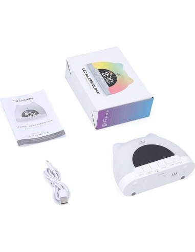 Reloj Despertador ORIA para Niños con Luz Nocturna RGB