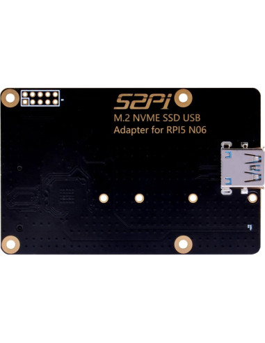 Adaptador USB 3.0 GeeekPi N06 para SSD NVMe M.2 Raspberry Pi 5