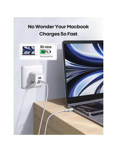 Cable USB C a USB C 3m etguuds Carga Rápida 60W 2Pack Cable USB C a USB C 3m etguuds Carga Rápida 60W 2Pack