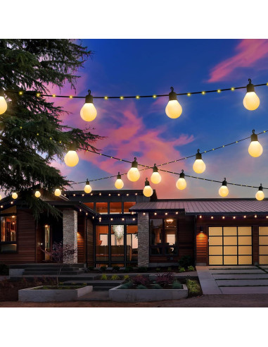 Luces de Navidad Solar LERTDAI 10m 100 LED Control Remoto IP65