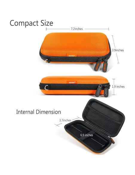 Funda Dura EVA Naranja GLCON para Disco Duro y Accesorios Funda Dura EVA Naranja GLCON para Disco Duro y Accesorios
