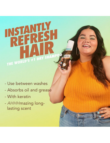 Batiste Champú Seco para Cabello Oscuro - 2 Botellas de 190 g