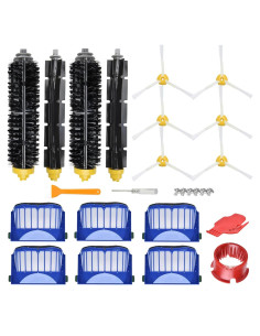 Kit de Repuestos LOVECO para iRobot Roomba 600 y 500 - 6 Filtros, 6 Cepillos