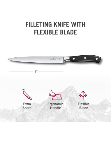 Cuchillo de Deshuesar Forjado Victorinox 20 cm Acero Inoxidable