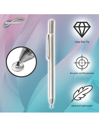 Stylus Pen BoxWave Capacitivo FineTouch - Precisión Alta - Plata
