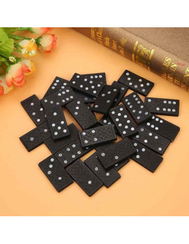 Juego de Dominó Mini de Madera Kicko - 28 Fichas - 2-4 Jugadores