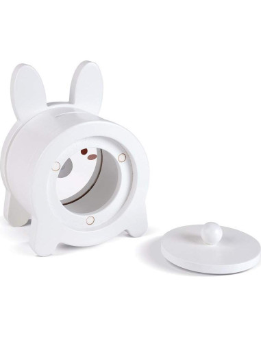 Hucha Magnética Conejo Blanco Janod 12x11x16cm 3 años+