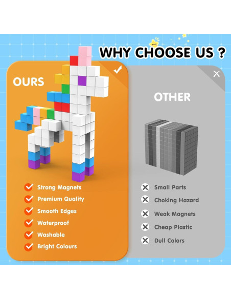 Bloques Magnéticos AuntyFey 64 Piezas Educativos STEM Niños 4-8 Años Bloques Magnéticos AuntyFey 64 Piezas Educativos STEM Niños 4-8 Años