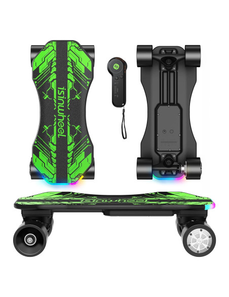 Patineta Eléctrica isinwheel V4 250W Verde para Niños Patineta Eléctrica isinwheel V4 250W Verde para Niños