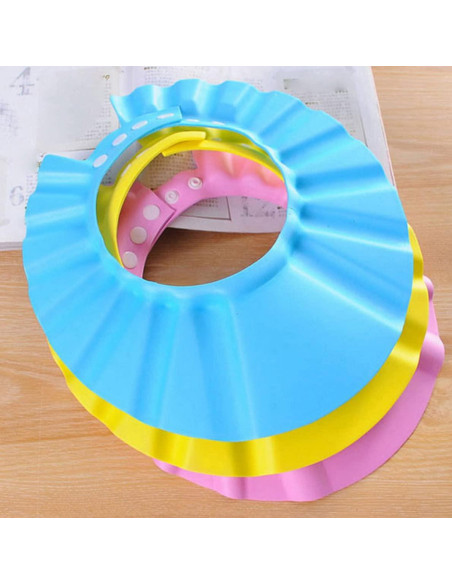 Gorro de Ducha Ajustable para Bebé 3PCS EVA Protección Champú Gorro de Ducha Ajustable para Bebé 3PCS EVA Protección Champú