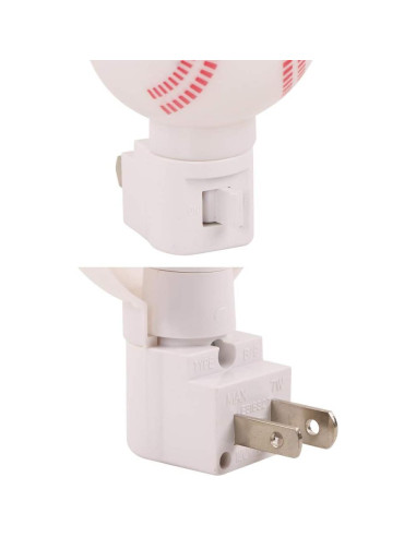 Luz Nocturna LED Omeet en Forma de Béisbol - Paquete de 2